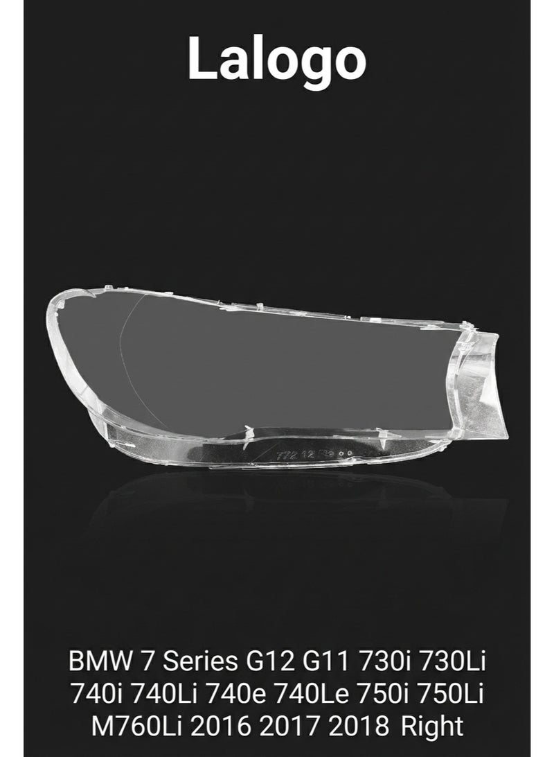 Headlight Lens Cover for BMW 7 Series G12 G11 730i 730Li 740i 740Li 740e 740Le 750i 750Li M760Li 2016 2017 2018 Right-10302003R